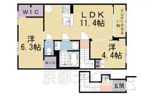 Hygge優亜【202号室】の間取り