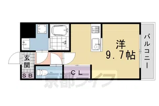 Laviesta 桂【203号室】の間取り