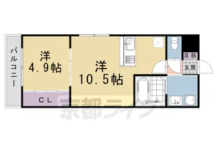 Laviesta 桂【209号室】の間取り