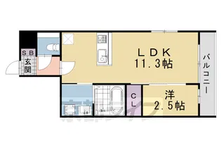 Laviesta 桂【210号室】の間取り
