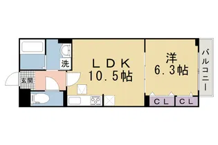 サンリットハーモニー【102号室】の間取り