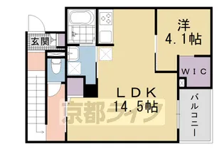 リヴェール柚之木【2階】の間取り