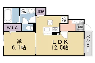 メゾン ド ルポ【102号室】の間取り