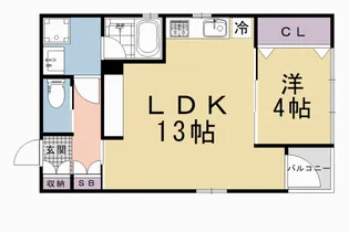 グレース二条城北【301号室】の間取り