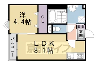 REGIES京都梅小路【3階】の間取り