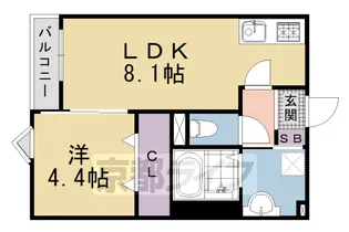 REGIES京都梅小路【1階】の間取り