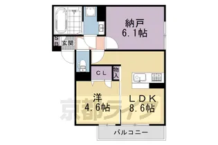 グランナッシム西京極【2階】の間取り