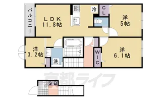 バンブー ロン【2階】の間取り