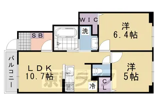 バンブー ロン【1階】の間取り