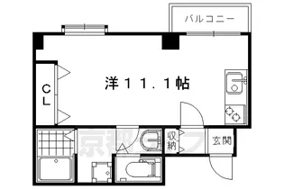 ダイアパレス西大路御池【203号室】の間取り