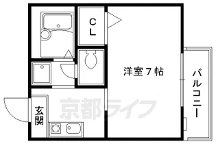 セーズ松原【203号室】の間取り