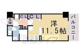 ハルチェスタ・二条【404号室】の間取り