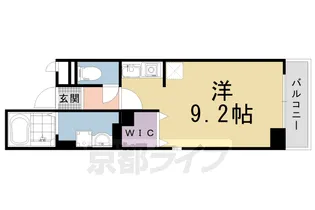 サンライト西京極【301号室】の間取り