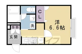 ロザージュ 西京極【202号室】の間取り