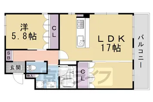 Rhino Flats JOY【102号室】の間取り