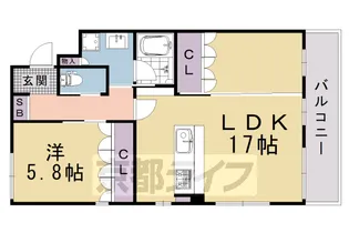 Rhino Flats JOY【103号室】の間取り