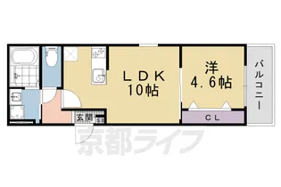 ジーメゾン京都九条コダマ【3階】の間取り