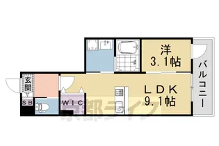 ARCOBALENO KYOTO NISHIKYOGOKU【1階】の間取り