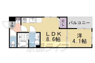 ガーデンイオリ【3階】の間取り