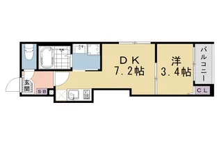 Shin Residence 京都【2階】の間取り