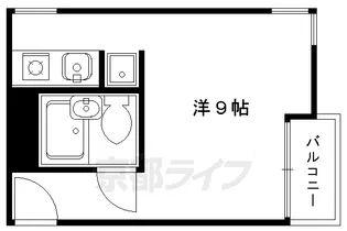 テラッセ糺の森【2-C号室】の間取り