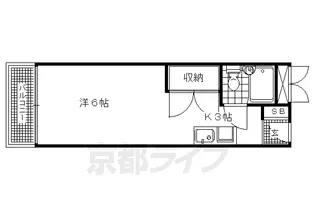 ル・松尾【303号室】の間取り