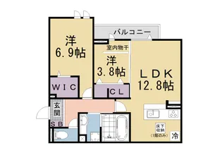 Bord du Lac Soeri【1階】の間取り