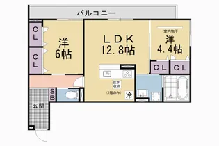 Bord du Lac Soeri【1階】の間取り