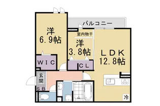 Bord du Lac Soeri【3階】の間取り