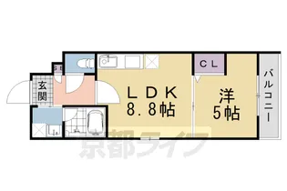 (仮称)ラ・トゥール桂駅前【205号室】の間取り