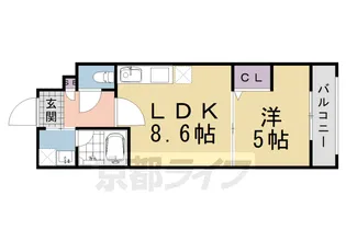 (仮称)ラ・トゥール桂駅前【303号室】の間取り