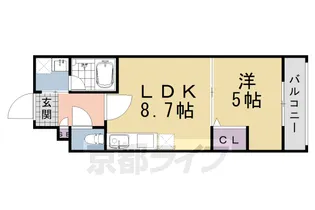 (仮称)ラ・トゥール桂駅前【202号室】の間取り