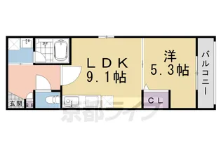 (仮称)ラ・トゥール桂駅前【301号室】の間取り