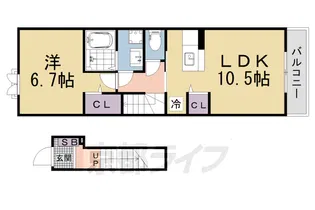 プラシード コルソ【2階】の間取り