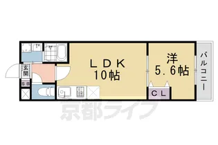 Solitaire 梅小路【2階】の間取り
