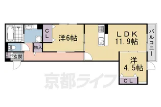 メゾンリーフ【3階】の間取り