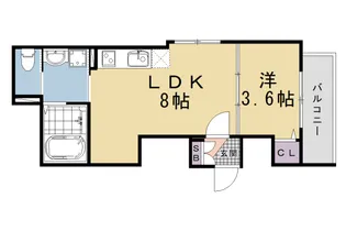 KUON KYOTO【1階】の間取り