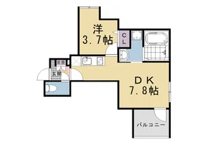 KUON KYOTO【3階】の間取り