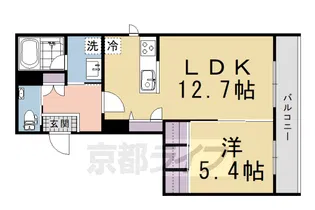 シャーメゾン カルム光月【301号室】の間取り