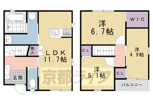 ユアメゾン北大野【102号室】の間取り