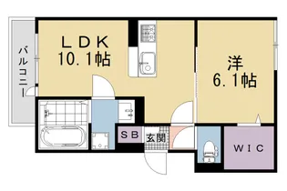 GRAMM西衣手町【3階】の間取り