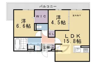 GRAMM桂稲荷山【3階】の間取り