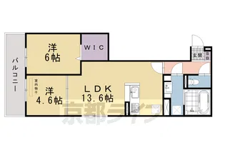 GRAMM桂稲荷山【3階】の間取り
