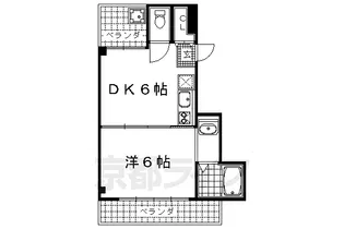 小原ビル【302号室】の間取り