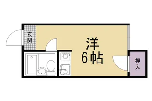 京都府京都市右京区西院久田町【マンション】の間取り