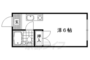京都府京都市右京区西院久田町【マンション】の間取り