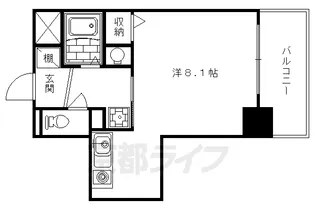 レスパス・エラン【4階】の間取り