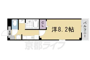 シャルマン太秦【3階】の間取り