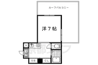 京都府京都市中京区西ノ京南両町【マンション】の間取り