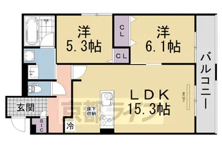 靜古苑 THE VERT 本館【103号室】の間取り